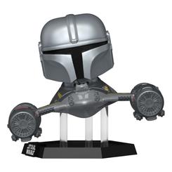 Descubre el universo de Star Wars de una manera completamente nueva con la figura de vinilo POP! Rides de Star Wars: The Mandalorian - el Mandalorian en su N1 Starfighter de Funko.