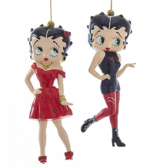 Adornos de Navidad Betty Boop son un complemento divertido y festivo para cualquier decoración navideña o árbol de Navidad. Estos adornos cuentan con Betty Boop™ 