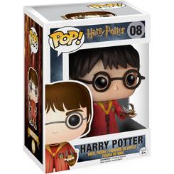 Figura de Harry Potter Quidditch realizada en vinilo perteneciente a la línea Pop! de Funko. La figura tiene una altura aproximada de 9 cm., y está basada en la saga de películas de Harry Potter.