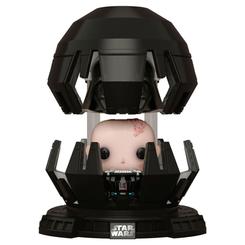 Una escena icónica transformada en vinilo. La figura POP! Star Wars Darth Vader in Meditation Chamber (#365) captura al temido Lord Sith en uno de sus momentos más personales y vulnerables: