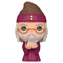 Ternura y sabiduría en la palma de la mano: la Figura POP Harry Potter Dumbledore with Baby Harry captura el instante que marca el inicio de la historia con un esculpido limpio y detalles cuidados