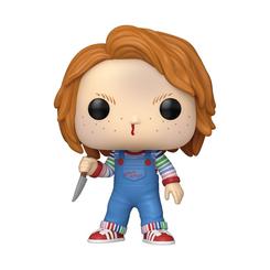 Terror clásico en 10,2 cm de puro vinilo: la Figura POP Chucky – Chucky transforma al Muñeco Diabólico en una pieza coleccionable con acabado premium, colores vibrantes y el detalle Bloody Nose