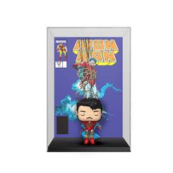 Explosión de estilo y nostalgia en una sola pieza: la Figura POP! Comic Cover Marvel: Iron Man rinde homenaje al genio de Tony Stark con un diorama listo para exhibir que integra la portada clásica