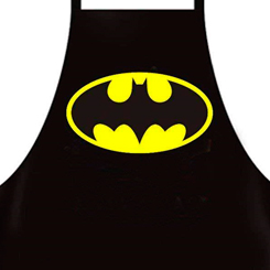 Haz que tus barbacoas sean de un autentico superhéroe con este simpático delantal con el logo de Batman, el popular personaje basado en los comics de DC Comics. 