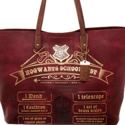 Precioso bolso oficial de Hogwarts School List basado en la saga de Harry Potter escrito por la autora británica J. K. Rowling.