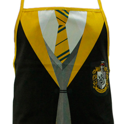 Haz que tus momentos en la cocina sean diferentes con este simpático delantal de  Hufflepuff, una de las casas de Hogwarts. Este precioso delantal está realizado en 100% algodón con unas medidas aproximadas de 70 x 80 cm