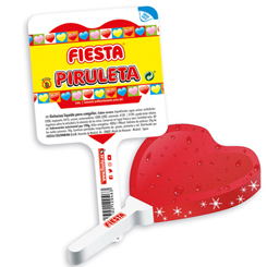 ¿Te apetece un heladito con forma de piruleta de corazón? Caja de 30 unidades de las deliciosas Piruletas con forma de Corazón y sabor a Cereza "Congelables" de la casa Fiesta. 