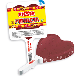 ¿Te apetece un heladito con forma de piruleta de corazón?  Caja de 30 unidades de las deliciosas Piruletas con forma de Corazón y sabor a Cola "Congelables" de la casa Fiesta. La piruleta original que todo el mundo conoce. 