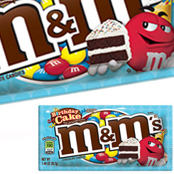 Pack compuesto por dos unidades de Birthday Cake M&M's de 39 g.  ¡Feliz no Cumpleaños! Ahora ya no tienes excusa para celebrar tu no cumpleaños con esta deliciosa variedad de M&M’s.