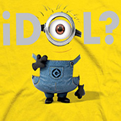 ¿Te gustan los Minions de la saga de películas de Gru Mi Villano Favorito o Despicable Me?, pues entonces no puedes dejar escapar esta camiseta de Idol?. 