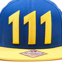 Gorra con el logo del Vault 111 basada en la saga del videojuego Fallout. Disfruta con esta gorra de uno de los videojuegos más carismáticos.