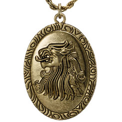 Réplica Oficial del Colgante de la reina Cersei en forma del emblema de la familia Lannister basado en la serie de Televisión de Juego de Tronos.