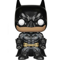 Figura de Batman realizada en vinilo perteneciente a la línea Pop! de Funko. La figura tiene una altura aproximada de 10 cm., y está basada en el Videojuego Batman Arkham Knight. 
