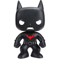 Figura de Batman Beyond realizada en vinilo perteneciente a la línea Pop! de Funko. La figura tiene una altura aproximada de 10 cm., y está basada en la serie de animación de DC Comics Batman del Futuro.
