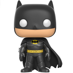 Figura de Batman realizada en vinilo perteneciente a la línea Pop! de Funko. La figura tiene una altura aproximada de 48 cm., y está basada en el personaje de DC Comics. 