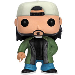 Figura de Bob el Silencioso realizada en vinilo perteneciente a la línea Pop! de Funko. La figura tiene una altura aproximada de 10 cm., y está basada en la película de Jay y Bob el Silencioso contraatacan.