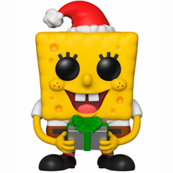 Figura de Bob Esponja de Navidad realizada en vinilo perteneciente a la línea Pop! de Funko. La figura tiene una altura aproximada de 10 cm., y está basada en la serie de televisión Bob Esponja. 