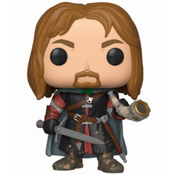 Figura de Boromir realizada en vinilo perteneciente a la línea Pop! de Funko. La figura tiene una altura aproximada de 10 cm., y está basada en saga de El Señor de los Anillos. 
