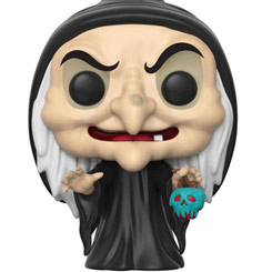 Figura de la Bruja de Blancanieves realizada en vinilo perteneciente a la línea Pop! de Funko. La figura tiene una altura aproximada de 10 cm., y está basada en la película de Disney Blancanieves y los siete enanitos.