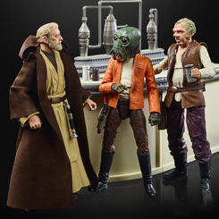 Figura Set Cantina de Star Wars Black Series. La Cantina de Mos Eisley es una taberna con poca luz conocida por sus bebidas fuertes, melodías calientes y estallidos ocasionales de violencia impactante. 