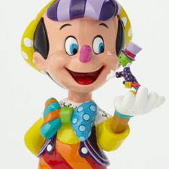 Tierna figura del 75 aniversario de Pinocchio realizada p or el pintor y escultor Romero Britto para Disney. Esta preciosa figura de unos20,5 cm., de altura aproximadamente.