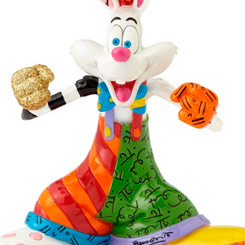 Simpática figura de Roger Rabbit de Walt Disney realizada por el pintor y escultor Romero Britto, titulada Roger Rabbit. 