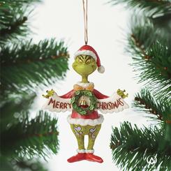 Celebra la magia de la Navidad con una figura única para tu árbol, inspirada en el entrañable Grinch disfrazado de Santa Claus, basado en los clásicos cómics de Dr. Seuss "How the Grinch Stole Christmas".