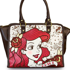 Divertido bolso de Ariel basado en el clásico de Disney "La Sirenita". Perfecto para pasar una noche mágica. Esta preciosa pieza de coleccionista con un toque retro está realizado en poliéster y Cuero PU,