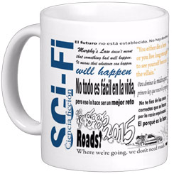 Taza SCi-Fi in Words en la que hemos recopilado distintas frases épicas de las películas de ciencia ficción.