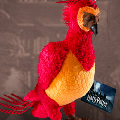 Peluche oficial del Fénix Fawkes basado en la saga de Harry Potter, Este fantástico peluche realizado en 100 % polyester, tiene una altura aproximada de 30 cm. 