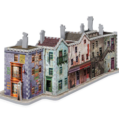 Puzzle en 3D del famoso Diagon Alley (Callejón Diagon), pasarás unas horas muy divertidas montando este precioso puzzle de 450 piezas. Este precioso puzzle una vez completado tiene unas dimensiones aproximadas de 55,25 x 19,5 x 21,5 cm. 