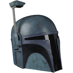 Descubre las emocionantes historias del bien contra el mal en una galaxia muy, muy lejana con el Casco electrónico de Mandalorian Death Watch Premium Black Series de Star Wars.