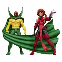 Dos presencias esenciales de los Vengadores comparten espacio en la composición que domina la vitrina desde el primer vistazo. El Avengers Marvel Legends Pack de 2 Figuras Vision & Scarlet Witch reúne a Visión y Bruja Escarlata con la estética de sus