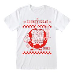 La camiseta blanca Krusty Krab de Bob Esponja es una celebración nostálgica del restaurante más famoso de Fondo de Bikini. Confeccionada en 100 % algodón y con impresión de alta calidad