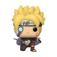 Figura de Boruto (Glow-in-the-Dark)realizada en vinilo perteneciente a la línea Pop! de Funko. La figura tiene una altura aproximada de 10 cm., y está basada en la serie de animación DragonBall Z.