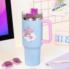 Mantente hidratado todo el día con el vaso térmico con pajita de 1200 ml de Care Bears, una opción ideal para quienes buscan funcionalidad y un toque de ternura en su rutina diaria. 