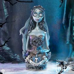 ¡Atrévete a descubrir el místico mundo de los muertos con el Busto de la Novia Cadáver! Esta estatuilla esculpida a mano te permitirá vivir la magia de la película clásica de Tim Burton con Emily