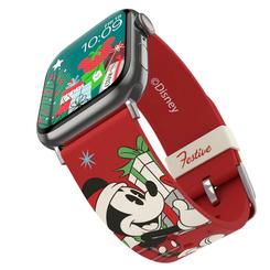 Si te gusta la magia de Disney y quiere darle un toque especial a su reloj inteligente, no te pierdas esta oportunidad única. Esta correa roja para reloj inteligente le hará sentir el espíritu navideño con su divertido diseño de Mickey