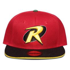 Puedes sentirte como el compañero del justiciero de Batman cuando usas esta gorra para hombre con los verdaderos colores de Robin. Logotipo bordado en la parte delantera