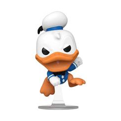 Descubre la esencia de la nostalgia con la figura Disney DD 90th Anniversary POP! Disney Vinyl de Donald Duck en su versión enojada. Con un tamaño de aproximadamente 9 cm