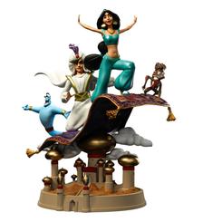 ¡Embárcate en un viaje mágico a través de Agrabah con esta increíble estatua de Aladdín y Yasmin! Esta estatua de poliresina con licencia oficial, a escala 1/10, es una obra de arte que no querrás perderte.