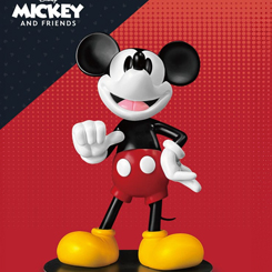 ¡Celebra la historia icónica de la cultura pop con la estatua a tamaño real de Mickey Mouse de Disney! En 1928, Walt Disney, el enigmático fundador del Grupo Walt Disney, creó una de las mascotas más icónicas de la historia de la cultura pop. Mickey Mouse