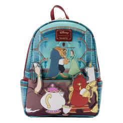 Mini Mochila Bella y Bestia escena. Las mini mochilas de Loungefly son el accesorio necesario para darle ese toque especial a tu look de cada día. Están diseñadas con los personajes