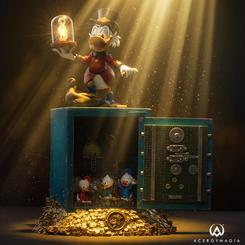 Hay piezas que no ocupan una balda, la conquistan. Esta estatua Tío Gilito y sobrinos DuckTales reúne en una sola escena el brillo del tesoro, la aventura clásica y el carisma de una familia inseparable con una fuerza visual difícil de pasar por alto.