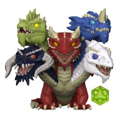 Figura Tiamat realizada en vinilo perteneciente a la línea Pop! de Funko. La figura tiene una altura aproximada de 15 cm., y está basada en Dungeons & Dragons.  La línea de figuras POP! 
