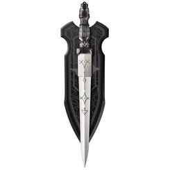 Empuña el poder del Imperio con la Emperor’s Blade, una réplica exacta del arma utilizada en las películas de Dune, creada por United Cutlery. Su impresionante hoja de acero inoxidable de 38,7 cm 