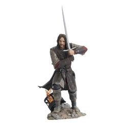 La estatua Lord of the Rings Gallery de Aragorn es una verdadera joya para los aficionados de la trilogía cinematográfica. Con una altura de 25 cm, esta escultura muestra a Aragorn, hijo de Arathorn