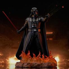 La oscuridad se materializa en cada pliegue de esta estatua de Darth Vader de 28 cm, cuidadosamente esculpida en poliresina para reflejar el icónico manto negro que ondea con apariencia casi viva. 