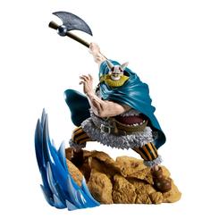 El poder de los gigantes de Elbaf se siente en la vitrina con la figura Brogy Senkozekkei One Piece 18 cm, una pieza que captura toda la contundencia del personaje en plena acción