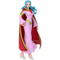 Prepara tu tripulación para una adición real a tu colección. Te presentamos la impresionante figura de Nefeltari Vivi de la aclamada línea Grandline Series Special de Banpresto, una representación fiel de la princesa de Arabasta